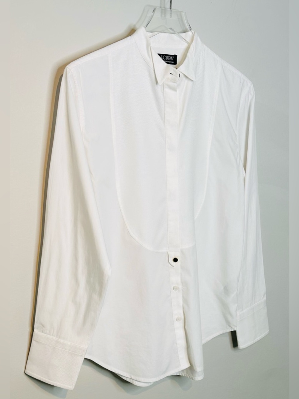J.Crew Garçon Tuxedo Button Up White Shirt Blouse Top - Picture 7 of 16